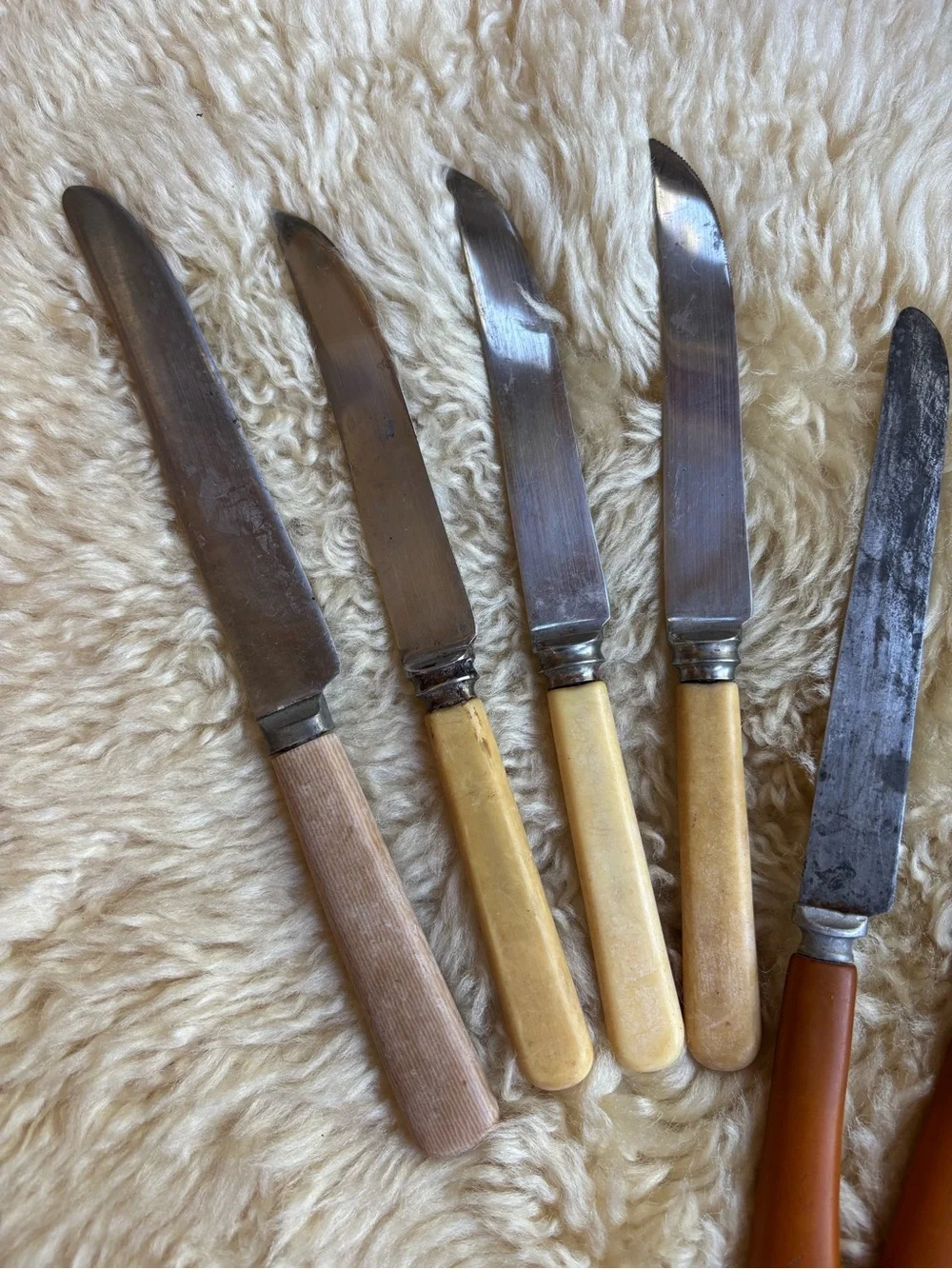 Antique Celluloid and Bakelite Handled Knives